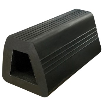 Black Bump Stop Rubber Flat - 300mm Length